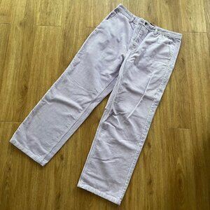 Paterson Straight Leg Denim Corduroy Jeans Purple Embroidered Women’s Sz 34